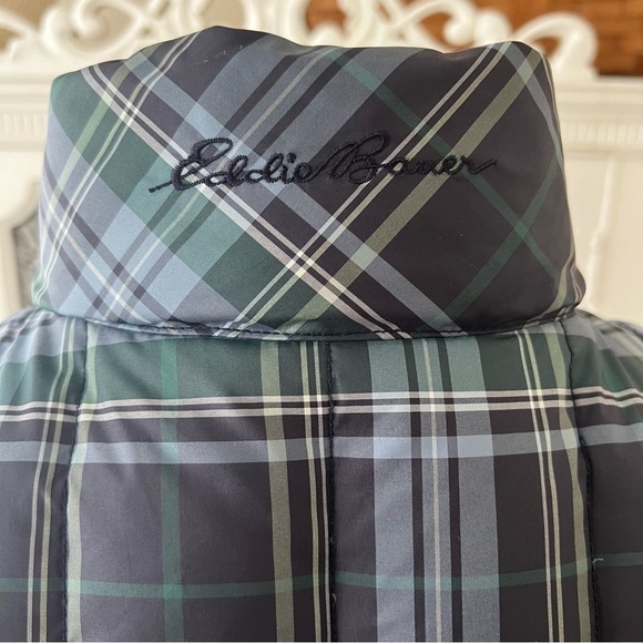Eddie Bauer Plaid Goose Down Vest - Picture 12 of 15